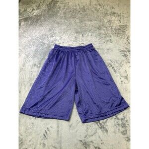 Vtg 90s Hill Streetwear Blank Mesh Basketball Shorts Nylon USA Mens Sz Large